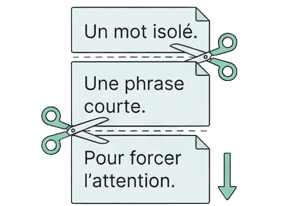 Illustration — Les phrases saucissonnées